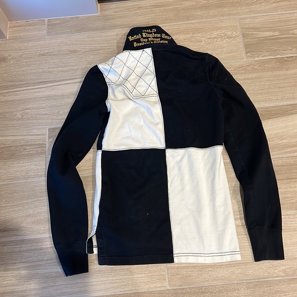 Ralph Lauren Vintage Rugby Polo XS RL FC quilted top Rare Football Club Preppy - Picture 5 of 9